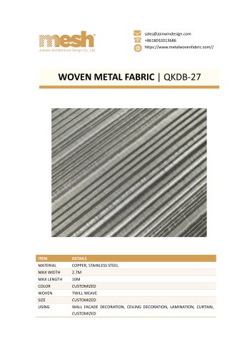 WOVEN METAL FABRIC- QKDB-27