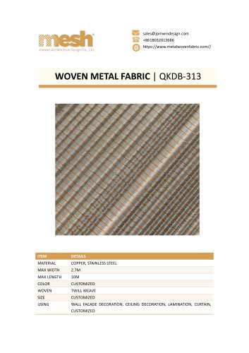 WOVEN METAL FABRIC- QKDB-313