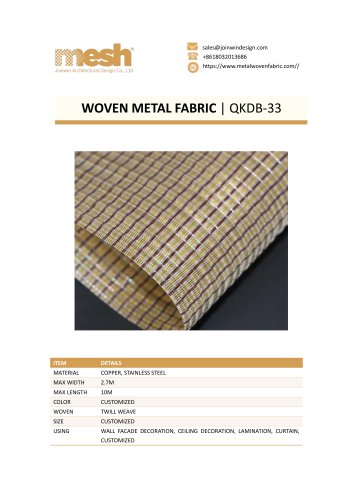 WOVEN METAL FABRIC QKDB-33