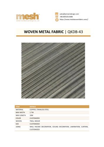 WOVEN METAL FABRIC- QKDB-43