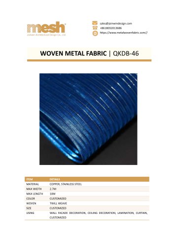 WOVEN METAL FABRIC QKDB-46