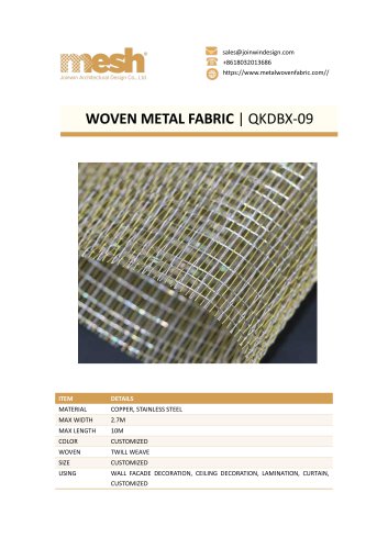 WOVEN METAL FABRIC QKDBX-09