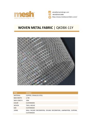 WOVEN METAL FABRIC QKDBX-11Y