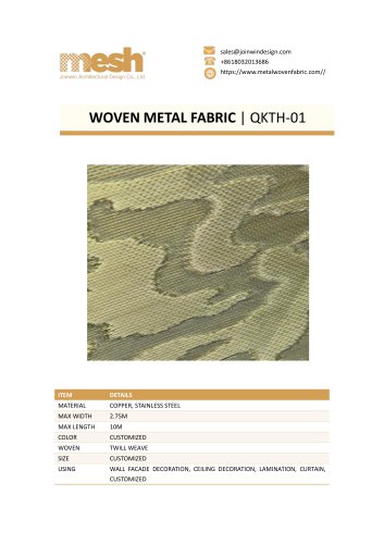 WOVEN METAL FABRIC- QKTH-01
