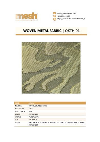WOVEN METAL FABRIC QKTH-01