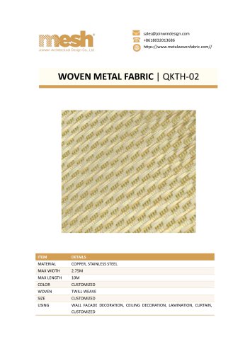 WOVEN METAL FABRIC- QKTH-02