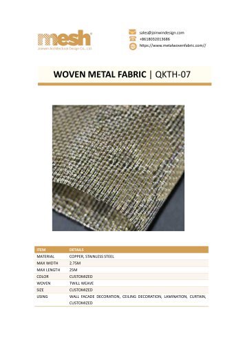 WOVEN METAL FABRIC QKTH-07