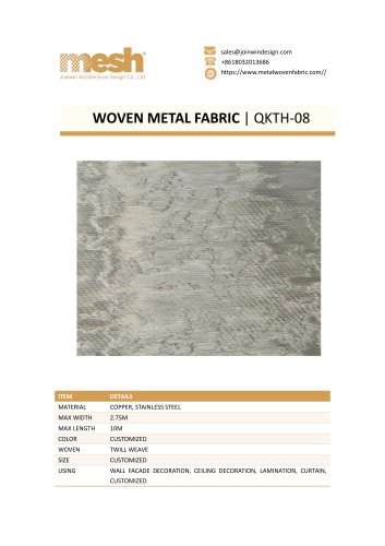 WOVEN METAL FABRIC QKTH-08