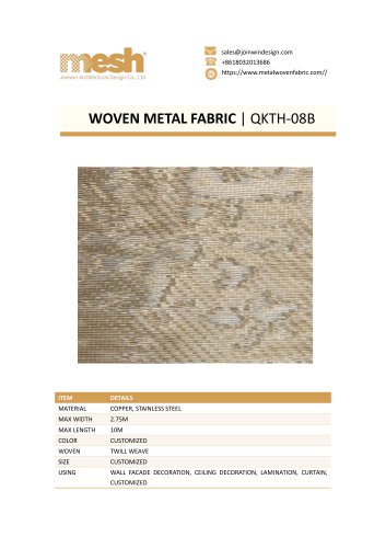WOVEN METAL FABRIC QKTH-08B