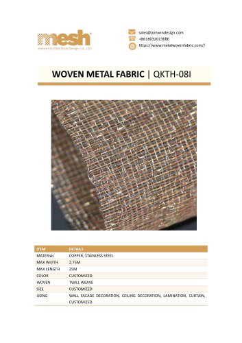 WOVEN METAL FABRIC QKTH-08I