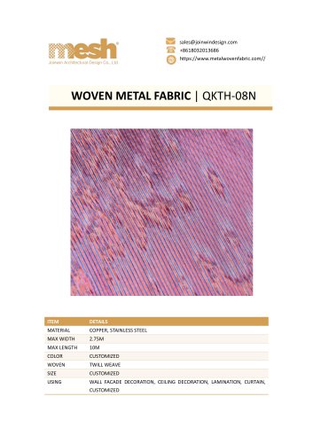 WOVEN METAL FABRIC QKTH-08N