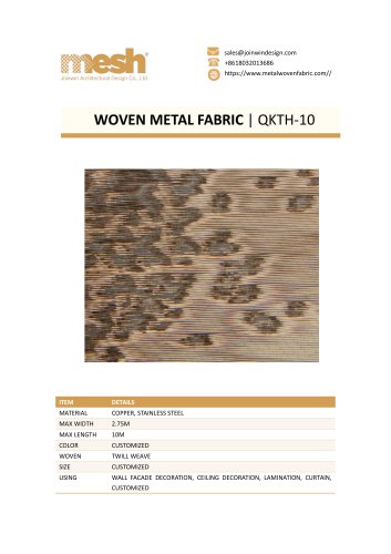 WOVEN METAL FABRIC QKTH-10