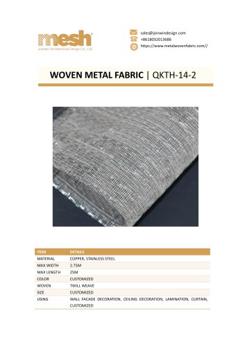 WOVEN METAL FABRIC QKTH-14-2