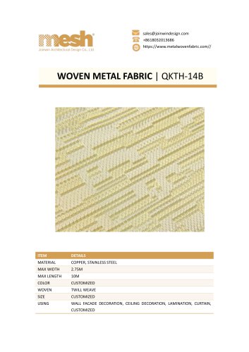 WOVEN METAL FABRIC QKTH-14B