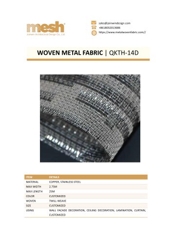WOVEN METAL FABRIC QKTH-14D