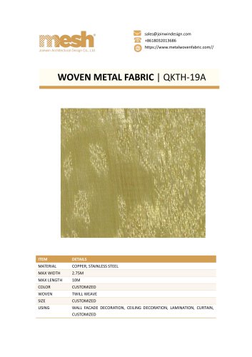 WOVEN METAL FABRIC QKTH-19A