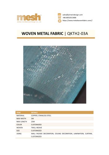 WOVEN METAL FABRIC QKTH2-03A