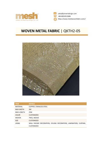 WOVEN METAL FABRIC QKTH2-05