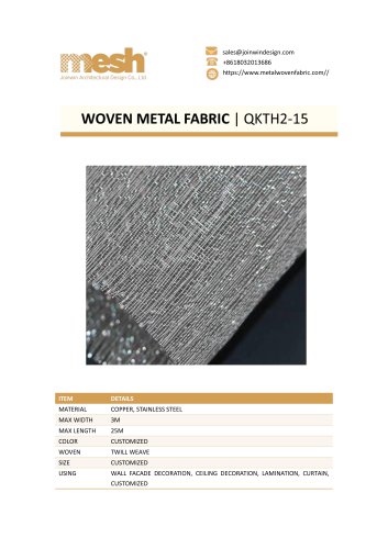 WOVEN METAL FABRIC QKTH2-15