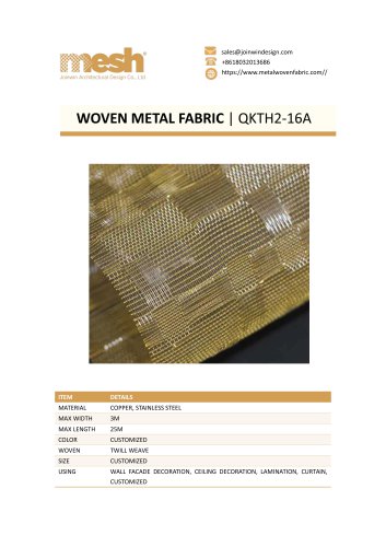 WOVEN METAL FABRIC QKTH2-16A