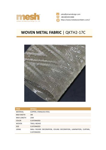 WOVEN METAL FABRIC QKTH2-17C