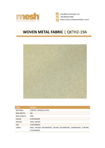 WOVEN METAL FABRIC QKTH2-19A