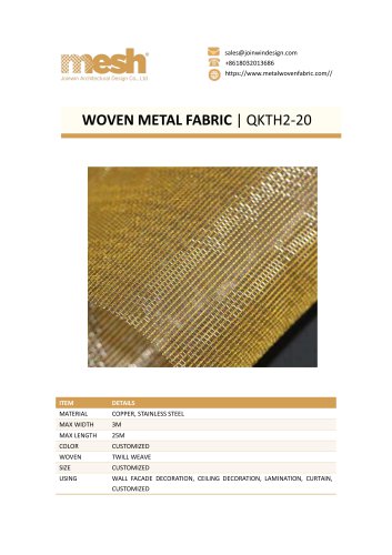 WOVEN METAL FABRIC QKTH2-20