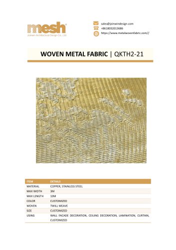 WOVEN METAL FABRIC QKTH2-21