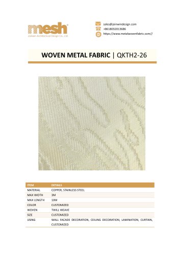 WOVEN METAL FABRIC QKTH2-26