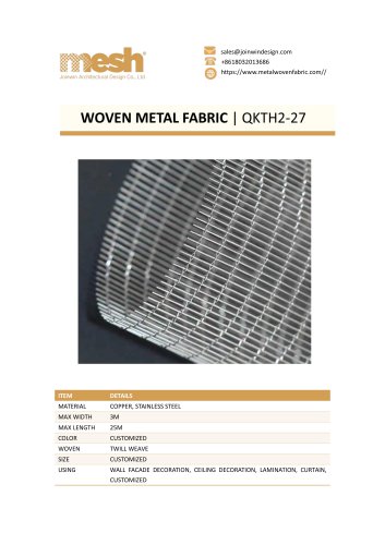 WOVEN METAL FABRIC QKTH2-27