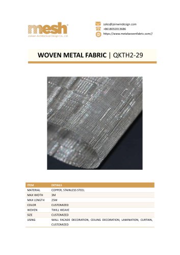 WOVEN METAL FABRIC QKTH2-29