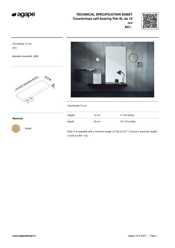 AX1 technical data sheet