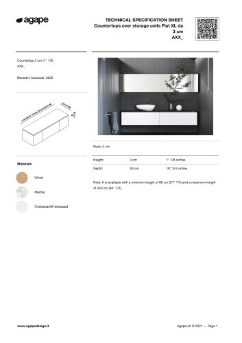 AXX technical data sheet