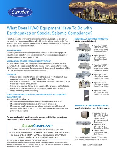 Special Seismic Compliance Brochure