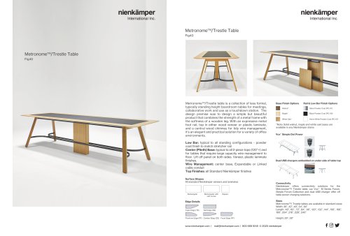 MetronomeTM/Trestle Table