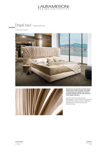 Drapé bed - Drapé collection