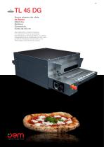 Horno pizzero de cinta de Banco TL45DG - 1