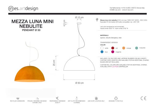 MEZZA LUNA MINI  NEBULITE