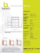 Especificidades del minibar automatico Bartech de 70 litros - 2