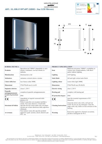 SIRIO - Star LED Mirrors