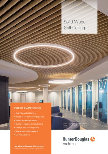 Derako® Solid Wood Grill | Technical Leaflet
