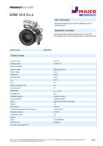 Semi-centrifugal duct fan ERM 18 E Ex e