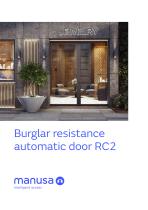 Burglar resistance automatic door RC2