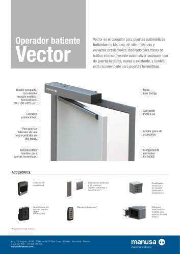 Operador batiente Vector