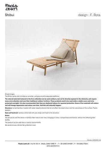 Shibui - Chaise longue.