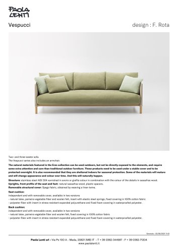 Vespucci - Two- and three-seater sofa