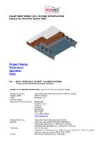 KALZIP NBS FORMAT (H31) OUTLINE SPECIFICATION