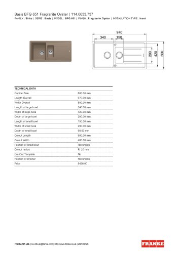 Basis BFG 651 Fragranite Oyster | 114.0633.737