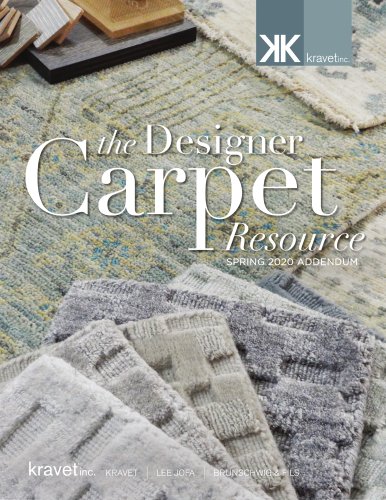 the Designer Carpet Resource SPRING 2020 ADDENDUM