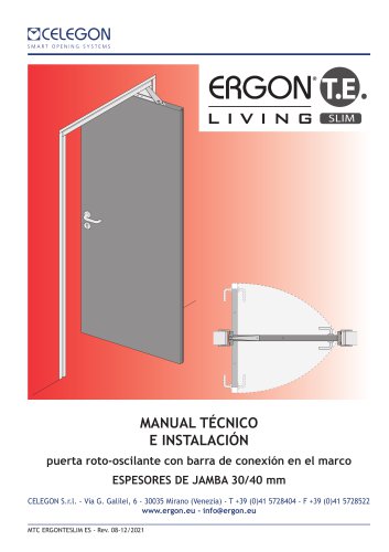 Manual tecnico Ergon Living TE SLIM- rev8-esp